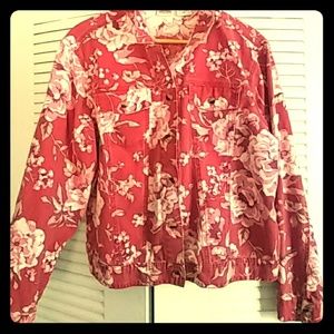 Button up flower long sleeve